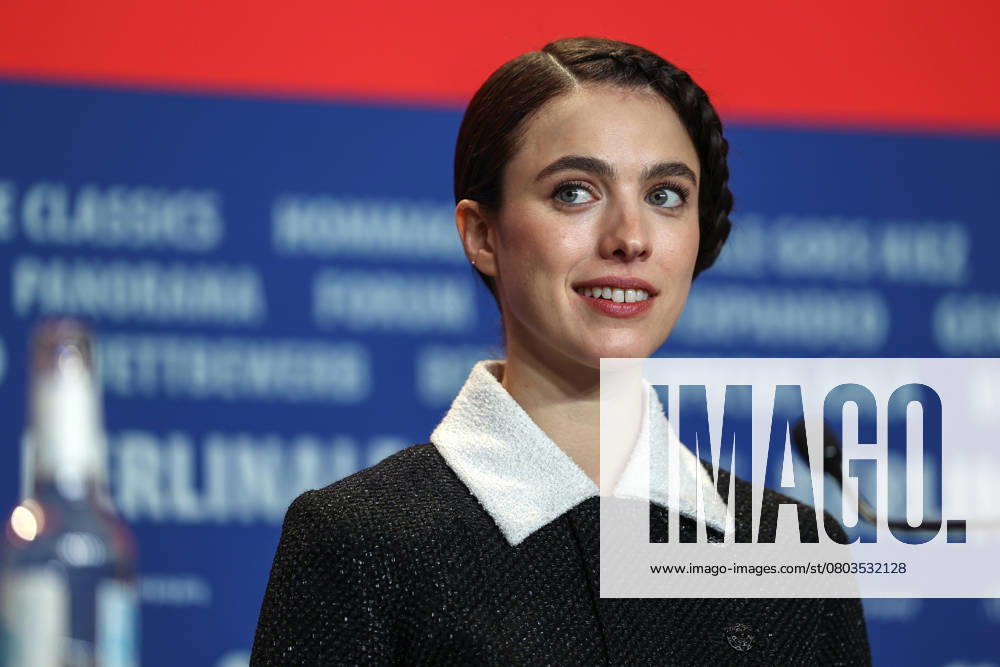 The 75th Berlinale Film Festival is taking place in Berlin from 13 to 23 February 2025. Actress Margaret Qualley answers journalists questions during a press conference Berlin Germany - ZUMAt227 20250218_zip_t227_011