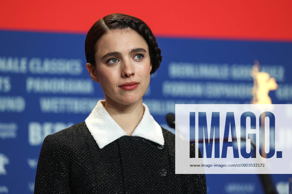 The 75th Berlinale Film Festival is taking place in Berlin from 13 to 23 February 2025. Actress Margaret Qualley answers journalists questions during a press conference Berlin Germany - ZUMAt227 20250218_zip_t227_014