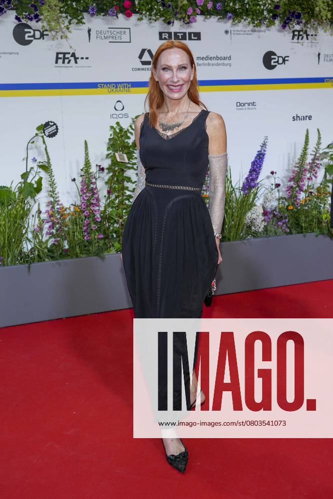 Andrea Sawatzki at the award Ceremony of Germans Film Awards on 12 05 2023 at Theatre on Potsdam Place in Berlin Berlin Germany