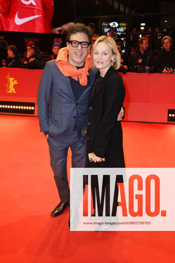 Shan Rahimkhan and his wife Claudia Rahimkhan at the Yunan Film Premiere as part of the 75th Berlinale International Film Festival on 19 02 2025 in Berlin Berlinale 2025 Yunan Film Premiere