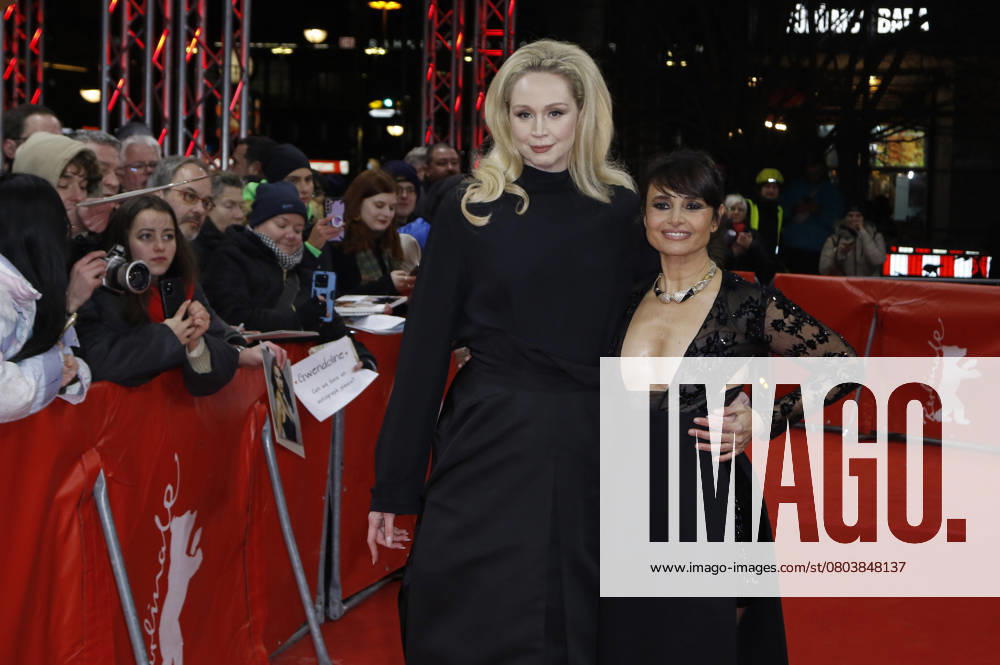 Gwendoline Christie and Mia Maestro at the premiere of the feature film After This Death at the Berlinale 2025 75 Berlin International Film Festival at the Zoo Palast Berlin, 19 02 2025 Foto:xC.xTamckex xFuturexImagex death_prem_5238