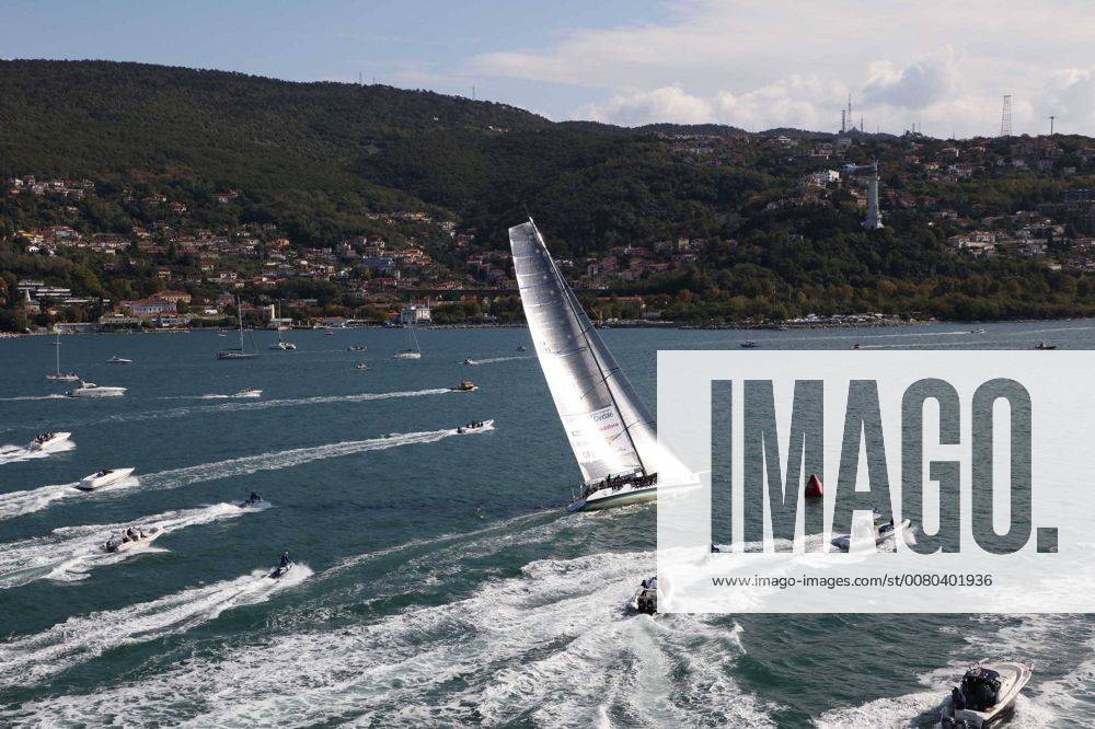 Foto IPP Nini Trieste 08 10 2017 regata velica internazionale La Barcolana A view of the sail boats taking part in the 49nd edition of the traditional Barcolana regatta in the gulf of Trieste, north-eastern Italy, Sunday, Oct. 8, 2017. 0