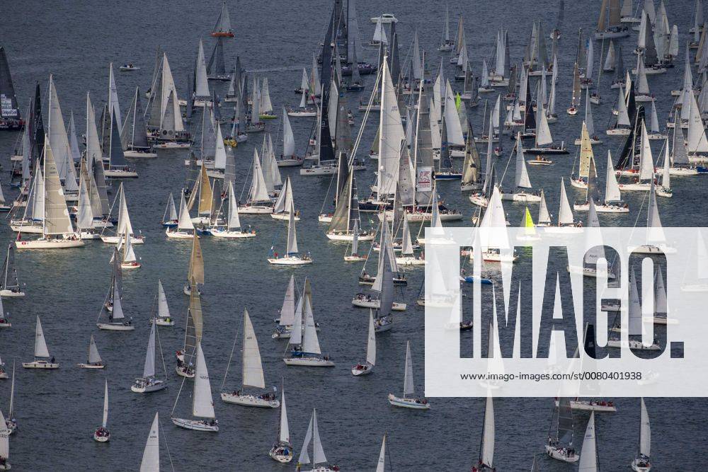 Foto IPP Nini Trieste 08 10 2017 regata velica internazionale La Barcolana A view of the sail boats taking part in the 49nd edition of the traditional Barcolana regatta in the gulf of Trieste, north-eastern Italy, Sunday, Oct. 8, 2017. 0