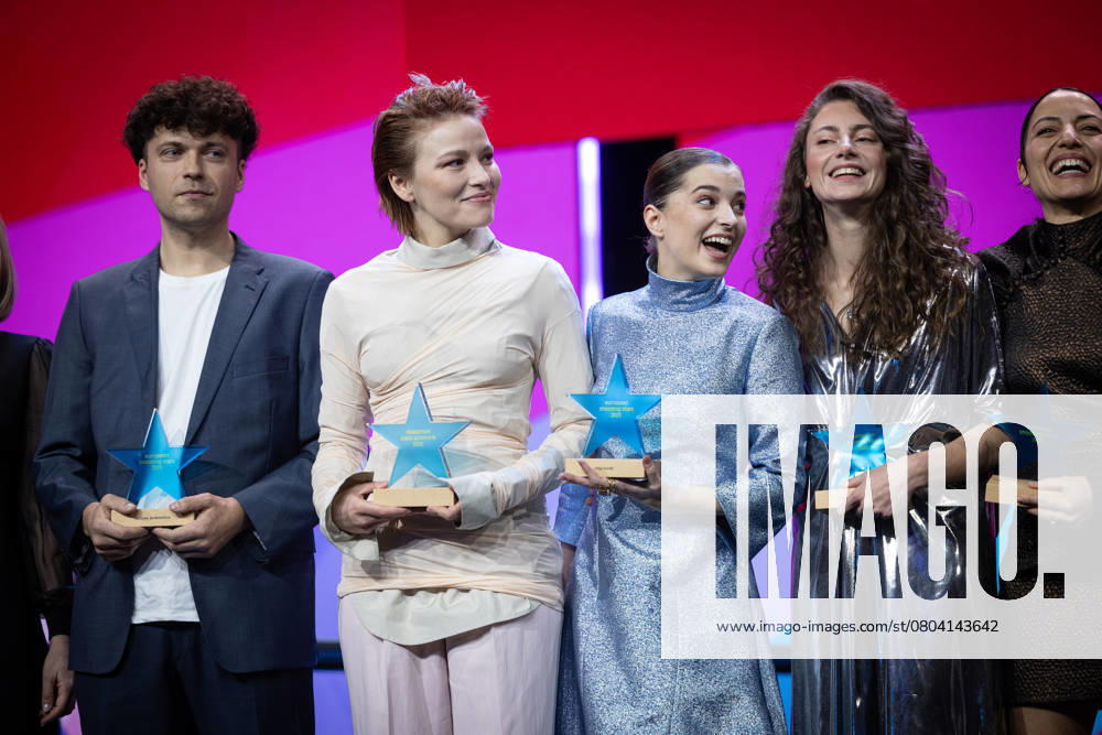 Efp Shooting Stars during the 75 Berlinale Marina Makris Cyprus Cyprus Maarja Johanna Mägi Estonia Estonia Devrim Lingnau Germany Germany Sarunas Å arÅ nas Zenkevicius ZenkeviÄius Lithuania Lithuania Lidija Kordic Kordić Montenegro efp Shooting Stars during the 75 Berlinale in Berlin on 20 02 2025 Award Ceremony Award Ceremony at the Berlinale Pala