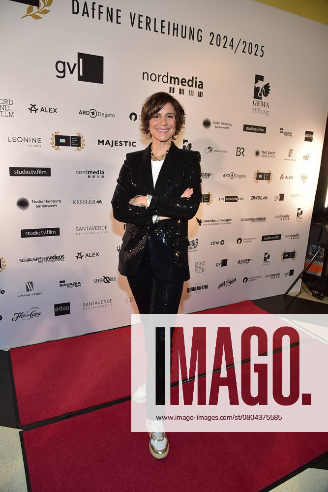 DAFFNE Award Ceremony 2025 Berlin Christina Hecke arrives for the 12th time DAfFNE German Academy for Television, an honorary award for an outstanding lifetime achievement at the 75th Berlinale in Berlin, on 21 02 2025 Photopress Mueller
