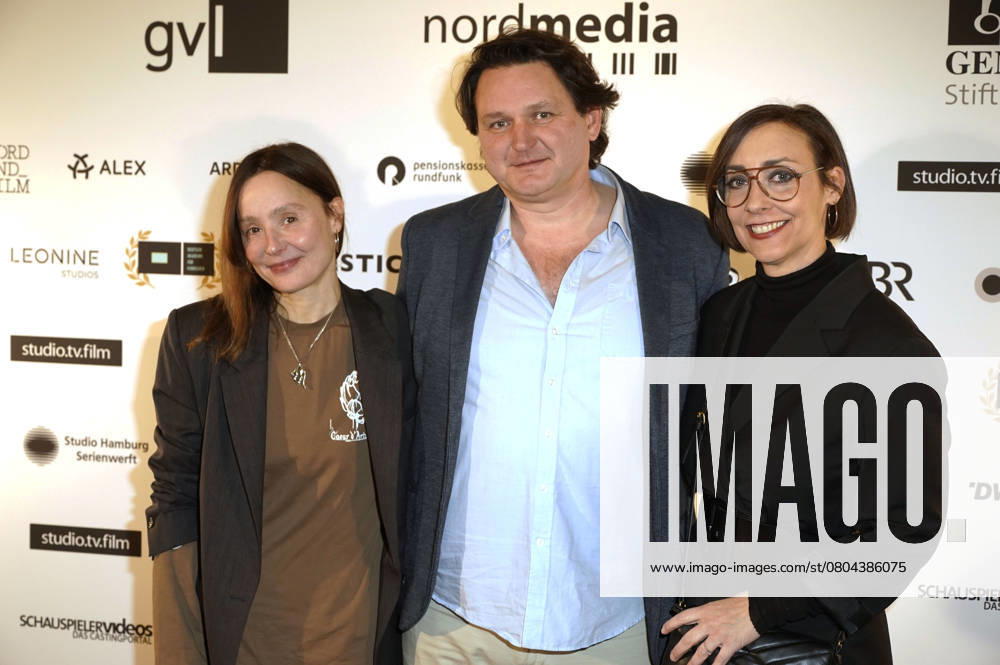 Ramona Klinikowski, Miroslav Babic and guest at the 12th DAfFNE Award 2025 ceremony at Babylon Berlin, 21 02 2025 Foto:xT.xBartillax xFuturexImagex daffne_5262