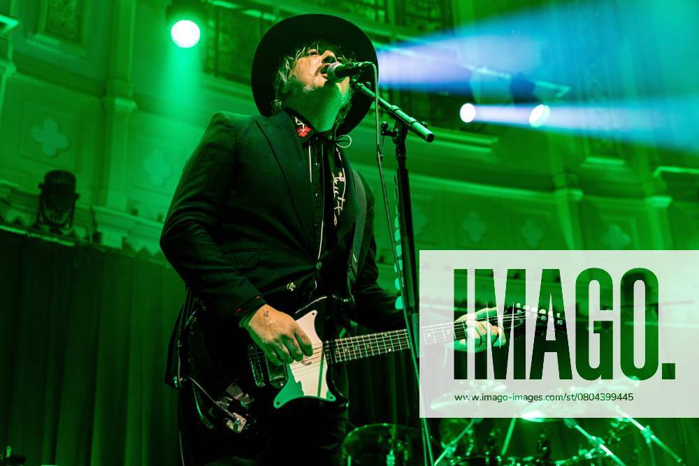 AMSTERDAM - Singer and guitarist Pete Doherty of British band The Libertines during a performance at pop venue Paradiso. ANP PAUL BERGEN netherlands out - belgium out