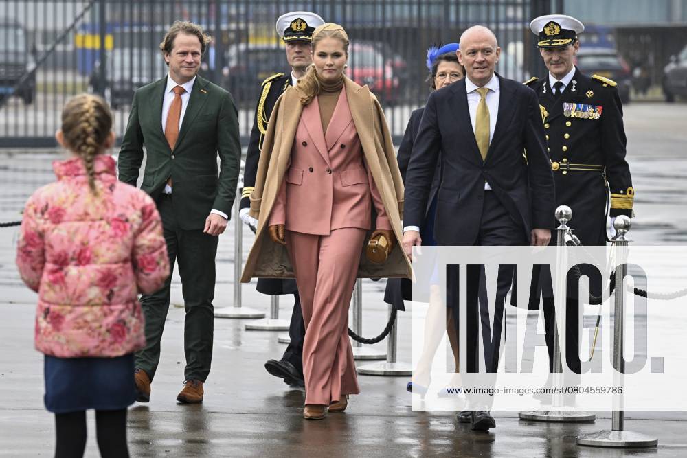 DEN HELDER, The Netherlands, 2025-02-22 12:55:17 DEN HELDER, 14-02-2024, Damen NavalPrincess of Orange - Princess Amalia christens the Combat Support Ship Den Helder in Vlissingen. The Combat Support Ship (CSS) Den Helder was designed and built by Damen Naval on behalf of the Ministry of Defence.PHOTO: NLBeeld Patrick van Emst Credit: NL Beeld Patrick van Emst