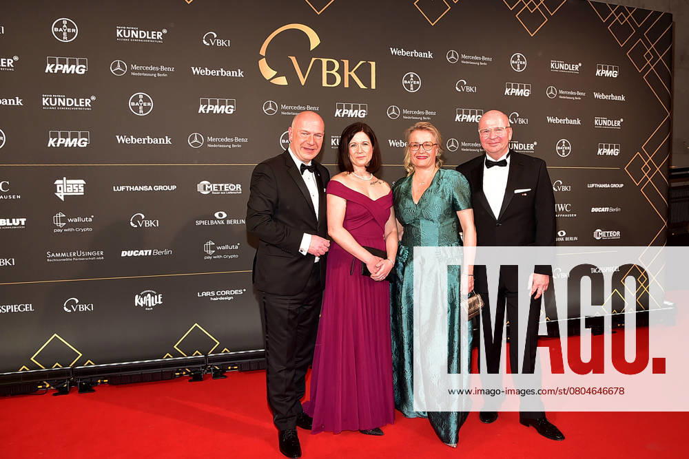 73 VBKI Ball Berlin Berlins Governing Mayor Kai Wegner and his girlfriend, Senator for Education Katharina Günther Wünsch both CDU at the 73 VBKI Ball at the Hotel Intercontinental for the 75th Berlinale in Berlin, on 17 02 2025 Photopress Mueller