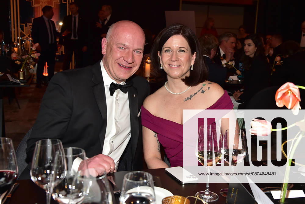 73 VBKI Ball Berlin Berlins Governing Mayor Kai Wegner and his girlfriend, Senator for Education Katharina Günther Wünsch both CDU at the opening dance at the 73 VBKI Ball at the Hotel Intercontinental for the 75th Berlinale in Berlin, on 17 02 2025 Photopress Mueller