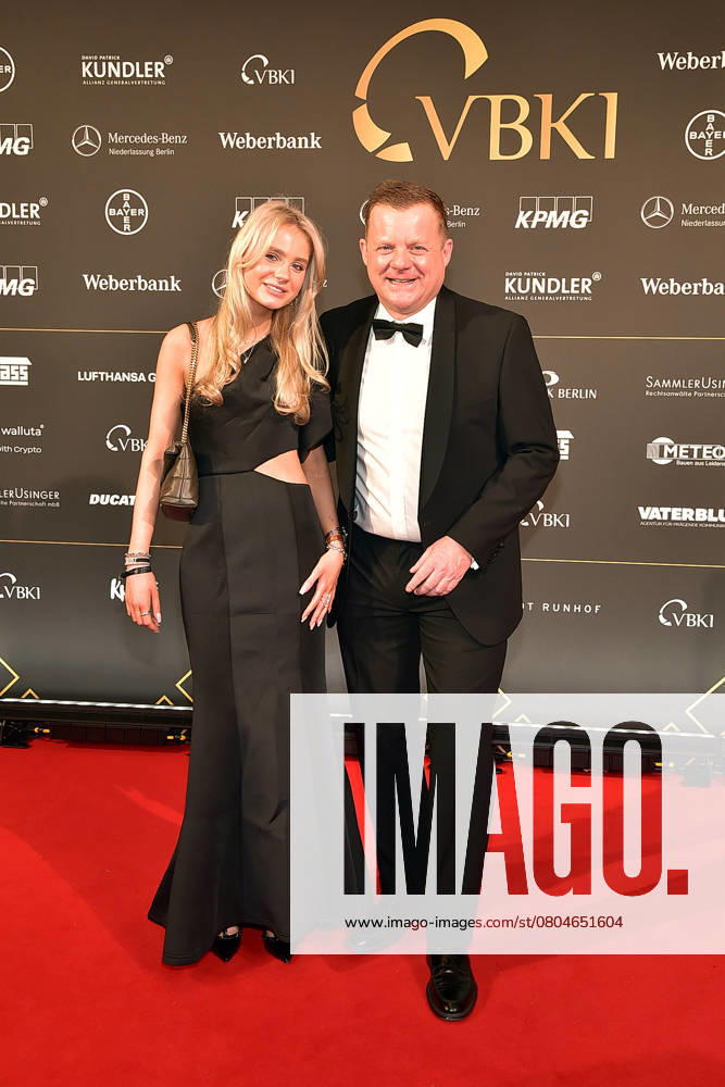 73 VBKI Ball Berlin Marc Bator, the daily newsreader with his daughter Jill at the 73 VBKI Ball at the Hotel Intercontinental for the 75th Berlinale in Berlin, on 17 02 2025 Photopress Mueller