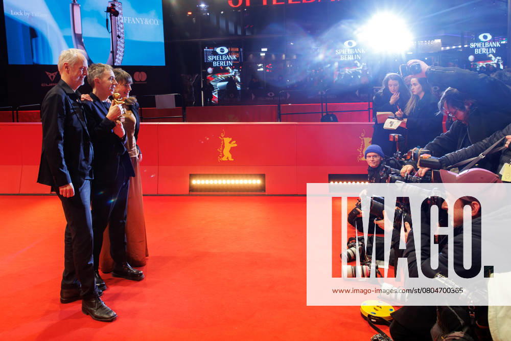 Berlinale Closing Gala Award Ceremony Hege Hauff Hvattumon, Dag Johan Haugerud and Yngve Saether at the Closing Gala and Award Ceremony of the 75th Berlinale at the Berlinale Palast on 22 02 2025 in Berlin