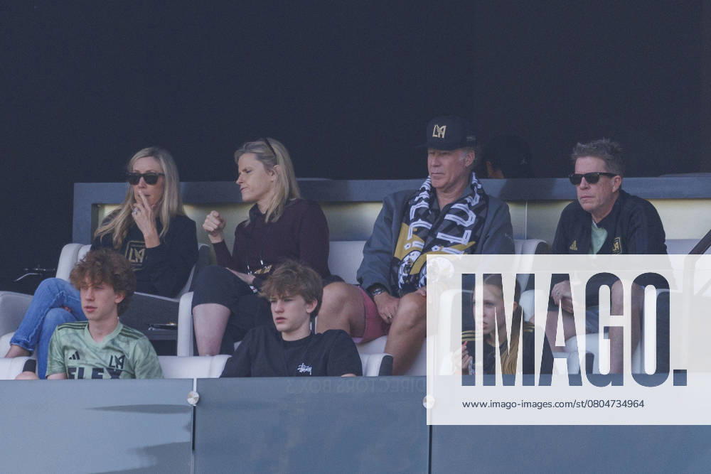 Actor and owner, (2nd R) Will Farrell attends the regular MLS season game between the Los Angeles Football Club and the Minnesota United FC on Saturday February 22, 2025 at the BMO Stadium in Los Angeles, California. LAFC defeats Minnesota United FC, 1-0. JAVIER ROJAS PI Los Angeles USA - ZUMAp124 20250222_zaa_p124_020