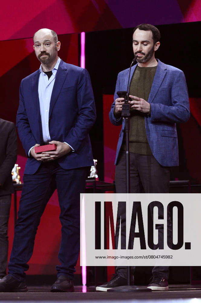 Lance Kramer and Brandon Kramer with the Berlinale Documentary Award for Holding Liat at the Closing Ceremony and Award Ceremony at the Berlinale 2025 75 Berlin International Film Festival in the Berlinale Palast Berlin, 22 02 2025 Foto:xN.xKubelkax xFuturexImagex closing_berlinale_5463