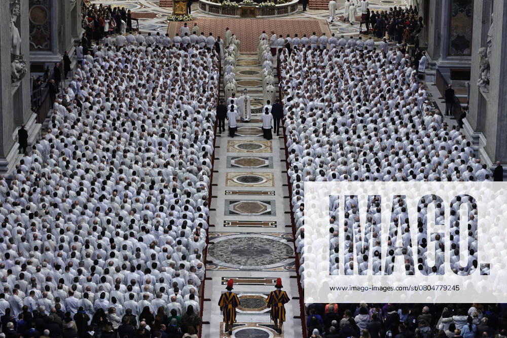 Vatican City. Archbishop RINA FISICHELLA celebrates Holy Mass on the occasion of the Jubilee of Deacons in St. Peter s Basilica at the Vatican. EvandroInetti_via ZUMA Wire Vatican City State - ZUMAi15_ 20250223_zaf_i15_003