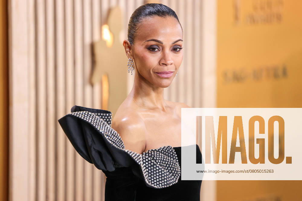 31st Annual Screen Actors Guild Awards - Arrivals Zoe Saldana wearing Saint Laurent arrives at the 31st Annual Screen Actors Guild Awards held at the Shrine Auditorium and Expo Hall on February 23, 2025 in Los Angeles, California, United States. Shrine Auditorium and Expo Hall, Los Angeles, California, USA California United States