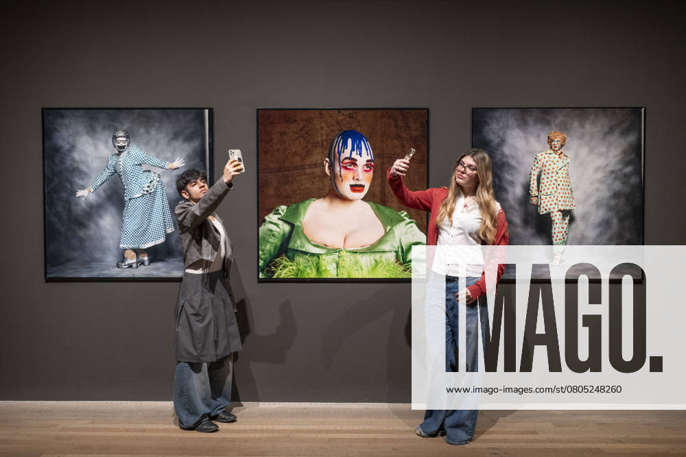 Leigh Bowery! exhibition press photocall at Tate Modern in London, UK, on 25th Feb, 2025 Tate Modern, London, UK. 25th Feb, 2025. Leigh Bowery! (27 Feb-31 Aug 2025). Leigh Bowerys short but extraordinary life left a distinct, undeniable mark on the art world and beyond. An artist, performer, model, TV personality, club promoter, fashion designer and musician, Bowery took on many different roles, all the while refusing to be limited by convention. Image: (All) Fergus Greer, Session IV, Look 17 August 1991; Session IV, Looks 19 August 1991; Session I, Look 2, November 1988., Credit:MALCOLM PARK Avalon