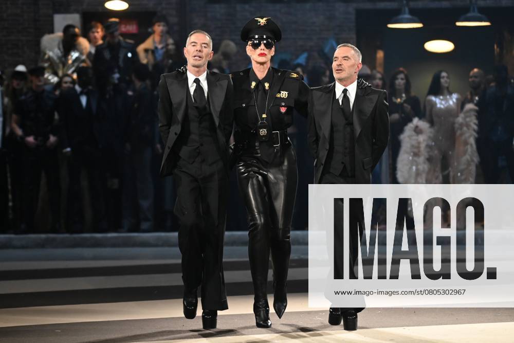 Milan, Milan Women s Fashion Week: Fall Winter 2025 26 - Women s Fashion, Fall Winter 2025 26 - Dsquared2 fashion show - catwalk in the photo: Dean and Dan Caten
