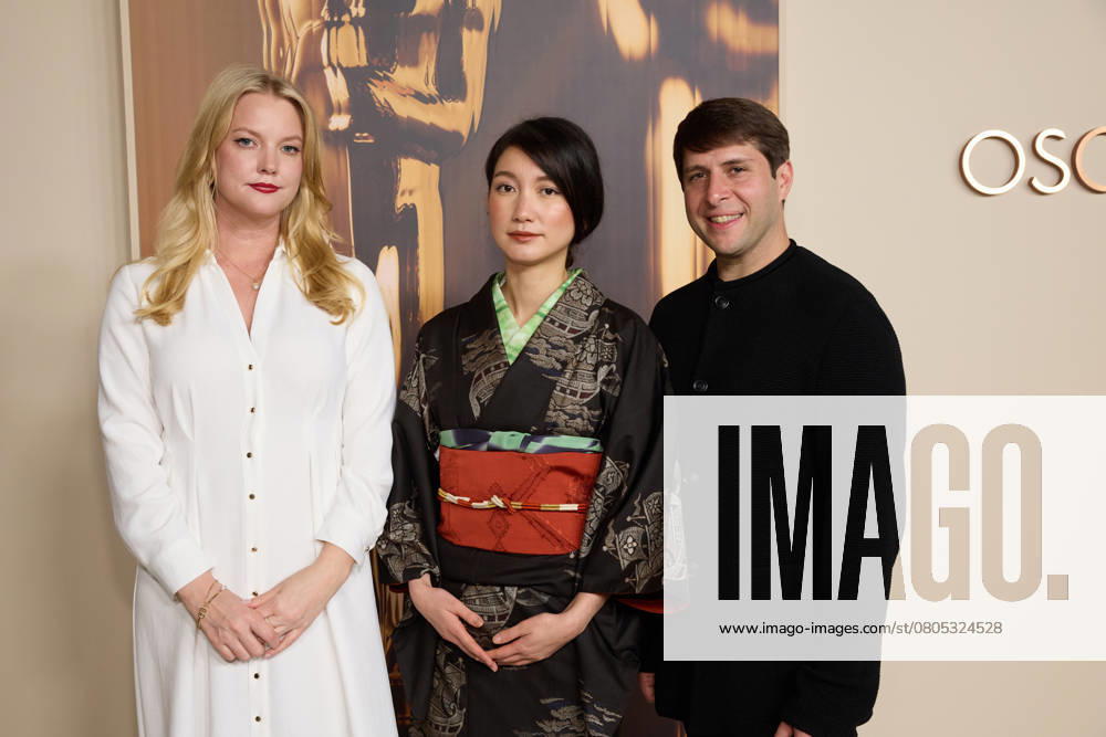 97th Oscars Nominees dinner Hanna Aqvilin, Shiori Ito and Eric Nyari at the 97th Oscars Nominees dinner at the Academy Museum of Motion Pictures on Tuesday, February 25, 2025., Credit:Trae Patton The Academy Avalon United States of America, CA, Los Angeles, Academy Museum of Motion Pictures