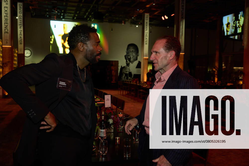 97th Oscars Nominees dinner Colman Domingo and Ralph Fiennes at the 97th Oscars Nominees dinner at the Academy Museum of Motion Pictures on Tuesday, February 25, 2025., Credit:Trae Patton The Academy Avalon United States of America, CA, Los Angeles, Academy Museum of Motion Pictures