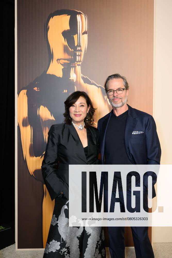97th Oscars Nominees dinner Academy President Janet Yang and Guy Pearce at the 97th Oscars Nominees dinner at the Academy Museum of Motion Pictures on Tuesday, February 25, 2025., Credit:Trae Patton The Academy Avalon United States of America, CA, Los Angeles, Academy Museum of Motion Pictures
