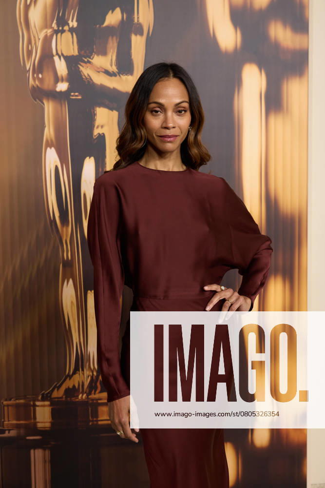 97th Oscars Nominees dinner Zoe Saldana at the 97th Oscars Nominees dinner at the Academy Museum of Motion Pictures on Tuesday, February 25, 2025., Credit:Trae Patton The Academy Avalon United States of America, CA, Los Angeles, Academy Museum of Motion Pictures
