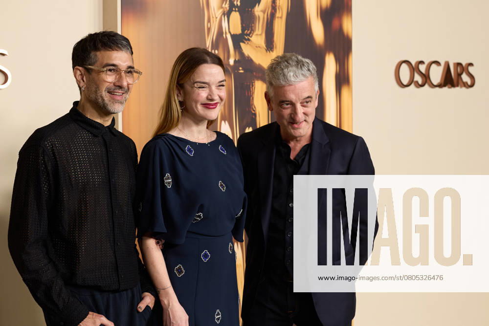 97th Oscars Nominees dinner Emmanuel Janvier, Julia Floch Carbonel and Jean-Christophe Spadaccini at the 97th Oscars Nominees dinner at the Academy Museum of Motion Pictures on Tuesday, February 25, 2025., Credit:Trae Patton The Academy Avalon United States of America, CA, Los Angeles, Academy Museum of Motion Pictures