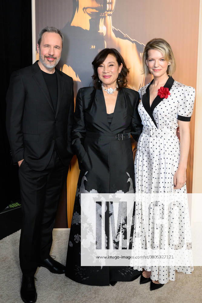 97th Oscars Nominees dinner Academy President Janet Yang with Denis Villeneuve and Tanya Lapointe at the 97th Oscars Nominees dinner at the Academy Museum of Motion Pictures on Tuesday, February 25, 2025., Credit:Trae Patton The Academy Avalon United States of America, CA, Los Angeles, Academy Museum of Motion Pictures