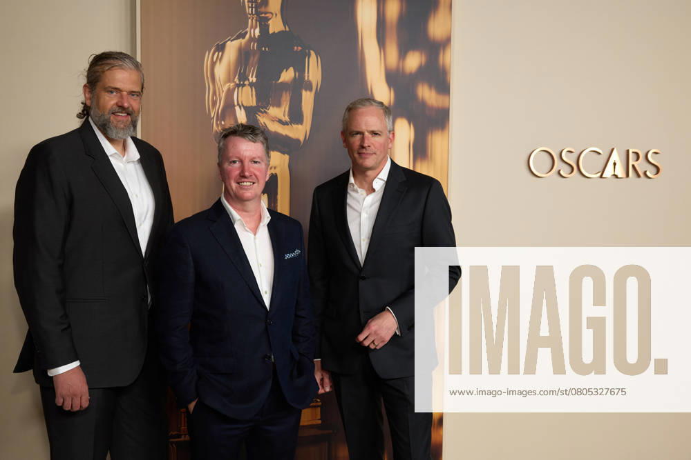 97th Oscars Nominees dinner Stephen Unterfranz, Paul Story, and Erik Winquist at the 97th Oscars Nominees dinner at the Academy Museum of Motion Pictures on Tuesday, February 25, 2025., Credit:Trae Patton The Academy Avalon United States of America, CA, Los Angeles, Academy Museum of Motion Pictures