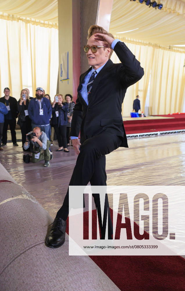Conan Oâ€⠢Brien strikes a pose during the red carpet roll out in preparation for the 97th Academy Awards at the Dolby Theater in Hollywood, California on February 26, 2025. The Academy Awards Ceremony will take place on Sunday March 2, 2025. ARIANA RUIZ BNS PI Hollywood USA - ZUMAp124 20250226_zaa_p124_005