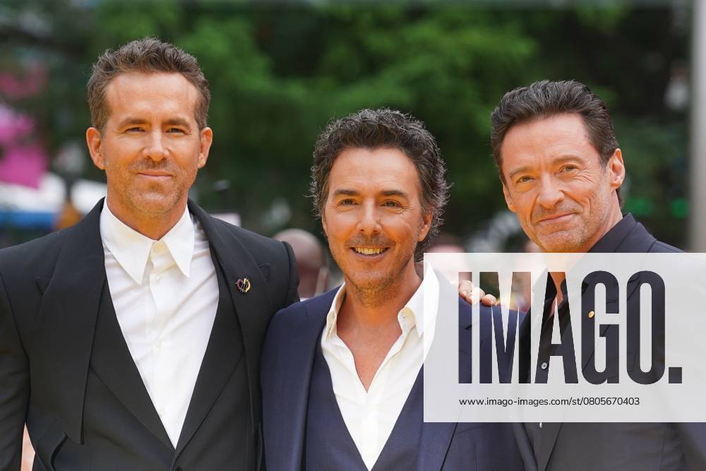 Ryan Reynolds, Shawn Levy, Hugh Jackman at arrivals for DEADPOOL & WOLVERINE Premiere, David H. Koch Theater at Lincoln Center, New York, NY, July 22, 2024. Photo By: Kristin Callahan Everett Collection PUBLICATIONXNOTxINxCANxCHNxFRAxITAxJPNxNORxPOLxRUSxESPxUKxUSA