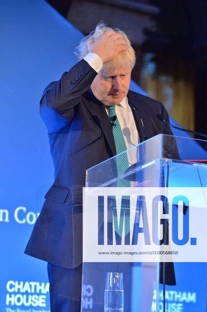 London, London, UK - London, UK. British Foreign Secretary BORIS JOHNSON make a speech at the Chatham House London annual conference held at the Renaissance Hotel. London UK - ZUMAl94_ 20171023_zaf_l94_013