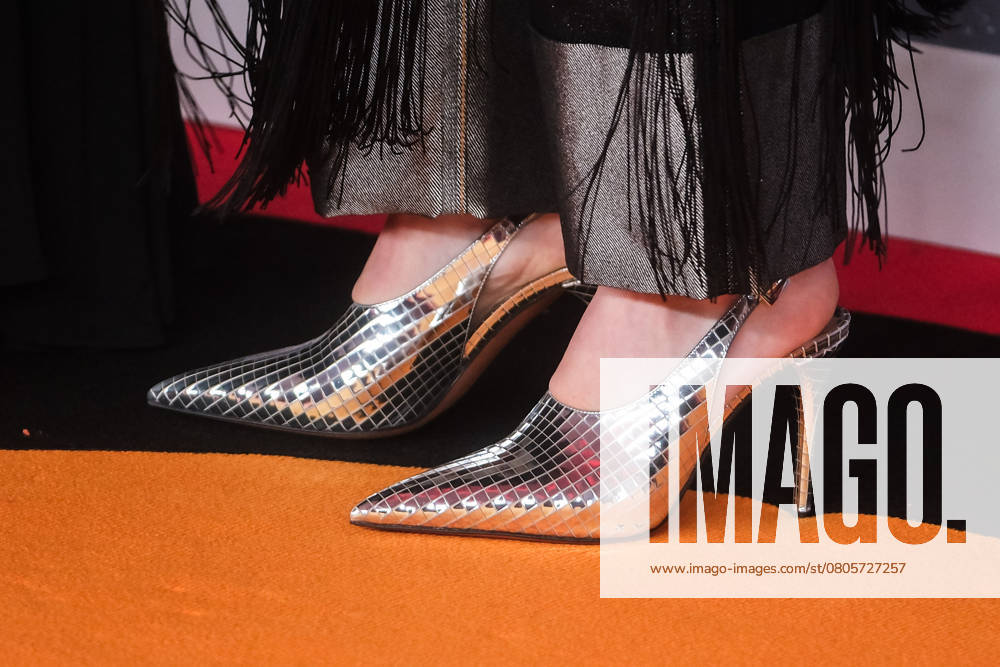 The BRIT Awards, 2025 Red Carpet Arrivals on Saturday 1 March 2025 Siobhan Donaghy of the Sugababes seen at the The BRIT Awards, 2025 Red Carpet Arrivals on Saturday 1 March 2025 at Intercontinental Hotel O2, London. Fashion Detail - Shoes. Picture, Credit:Julie Edwards Avalon UK, Greenwich, London, Intercontinental Hotel O2