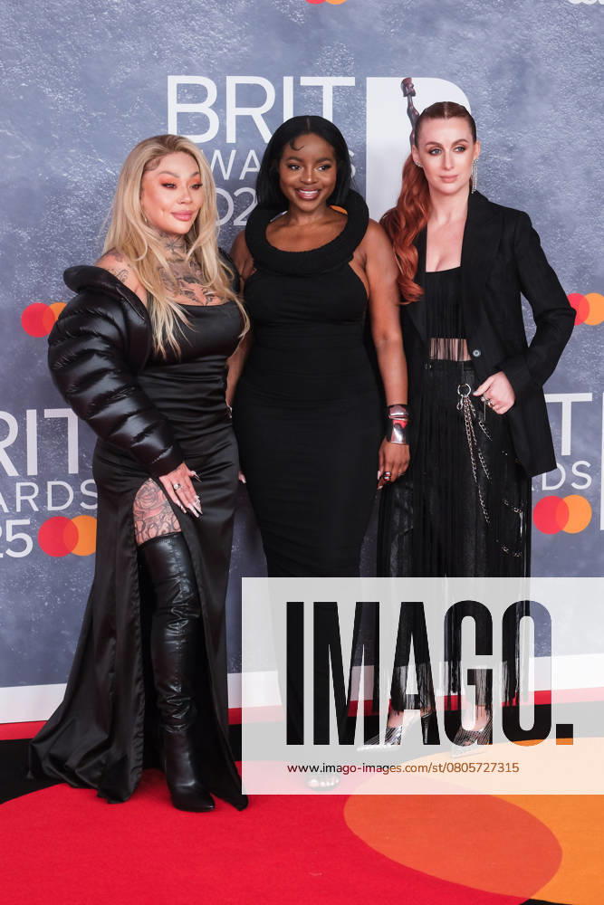 The BRIT Awards, 2025 Red Carpet Arrivals on Saturday 1 March 2025 Rosa Isabel Mutya Buena, Keisha Buchanan and Siobhan Donaghy of the Sugababes seen at the The BRIT Awards, 2025 Red Carpet Arrivals on Saturday 1 March 2025 at Intercontinental Hotel O2, London. . Picture, Credit:Julie Edwards Avalon UK, Greenwich, London, Intercontinental Hotel O2