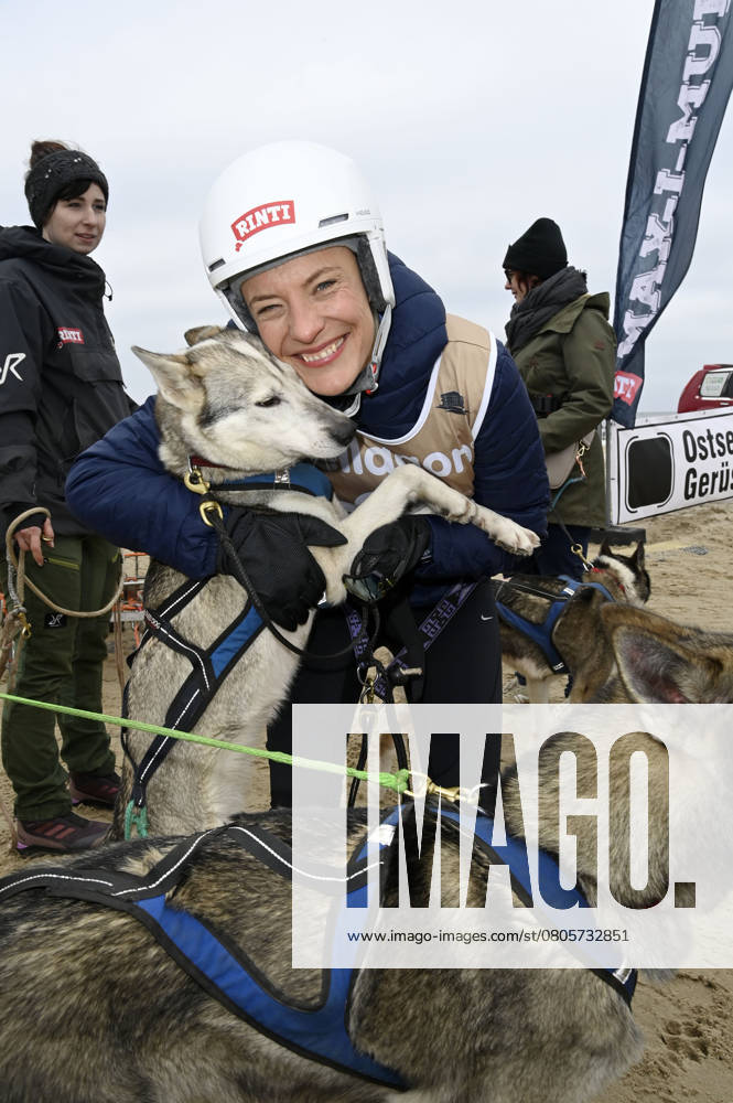 Seraphina Kalze at the 9 Baltic Lights 2025 charity sled dog race in aid of Welthungerhilfe between the pier in Ahlbeck and the pier in Heringsdorf Heringsdorf, 01 03 2025 Foto:xF.xFuturexImagex baltic_lights_5421