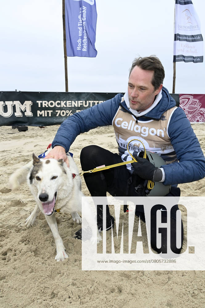 Matthias Schloo at the 9 Baltic Lights 2025 charity sled dog race in aid of Welthungerhilfe between the pier in Ahlbeck and the pier in Heringsdorf Heringsdorf, 01 03 2025 Foto:xF.xFuturexImagex baltic_lights_5379
