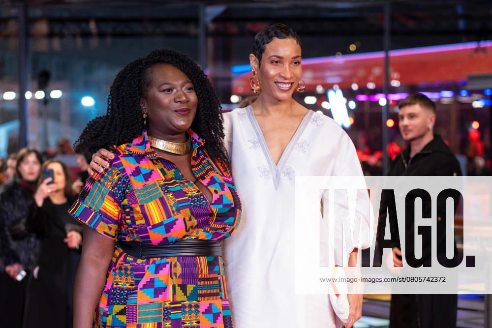 Thelma Buabeng and Annabelle Mandeng arriving at the opening of the 75th Berlin International Film Festival Thelma Buabeng and Annabelle Mandeng arriving at the opening of the 75th Berlin International Film Festival snapshot photography K M Krause