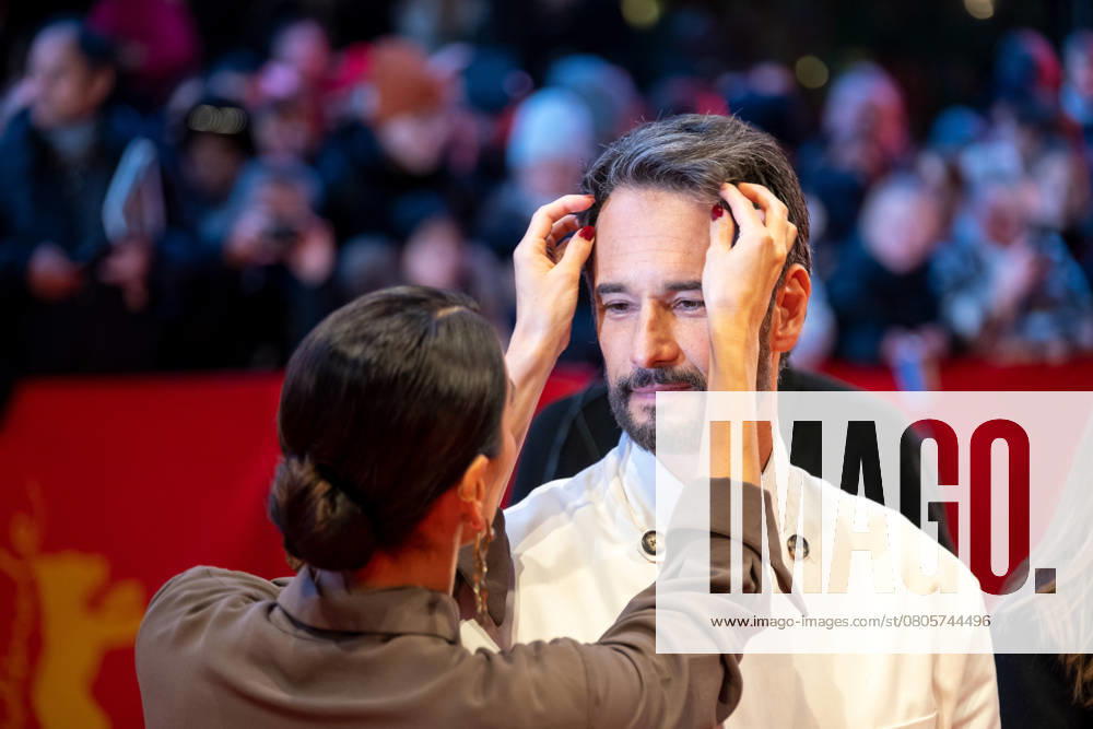 Rodrigo Santoro and Melanie Fronckowiak arriving at the award ceremony of the 75th Berlin International Film Festival Rodrigo Santoro and Melanie Fronckowiak arriving at the award ceremony of the 75th Berlin International Film Festival snapshot photography K M Krause