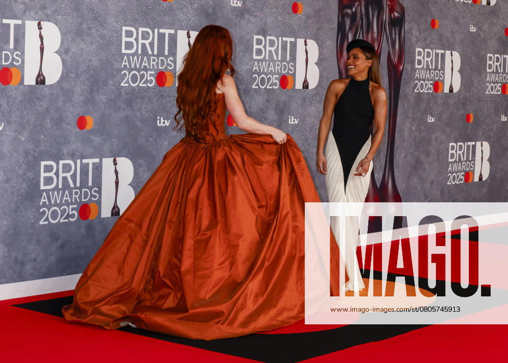Alex Scott and Jess Glynne attend The BRIT Awards 2025 at The O2 in Greenwich, London, United Kingdom. London United Kingdom - ZUMAs197 20250301_aaa_s197_484