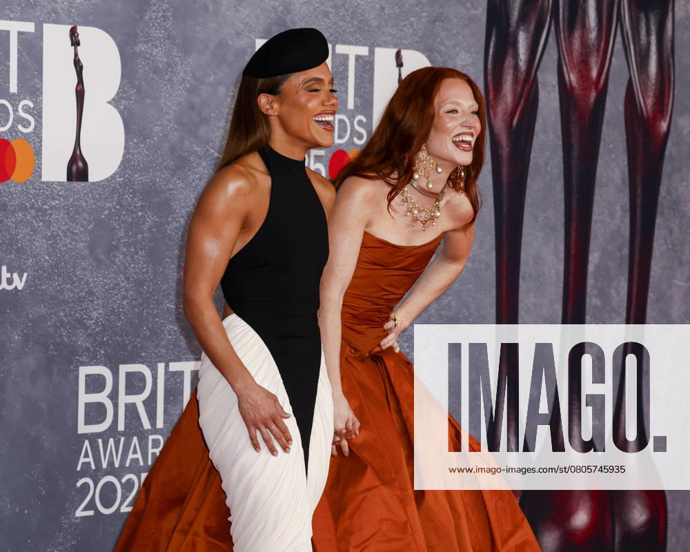 Alex Scott and Jess Glynne attend The BRIT Awards 2025 at The O2 in Greenwich, London, United Kingdom. London United Kingdom - ZUMAs197 20250301_aaa_s197_485