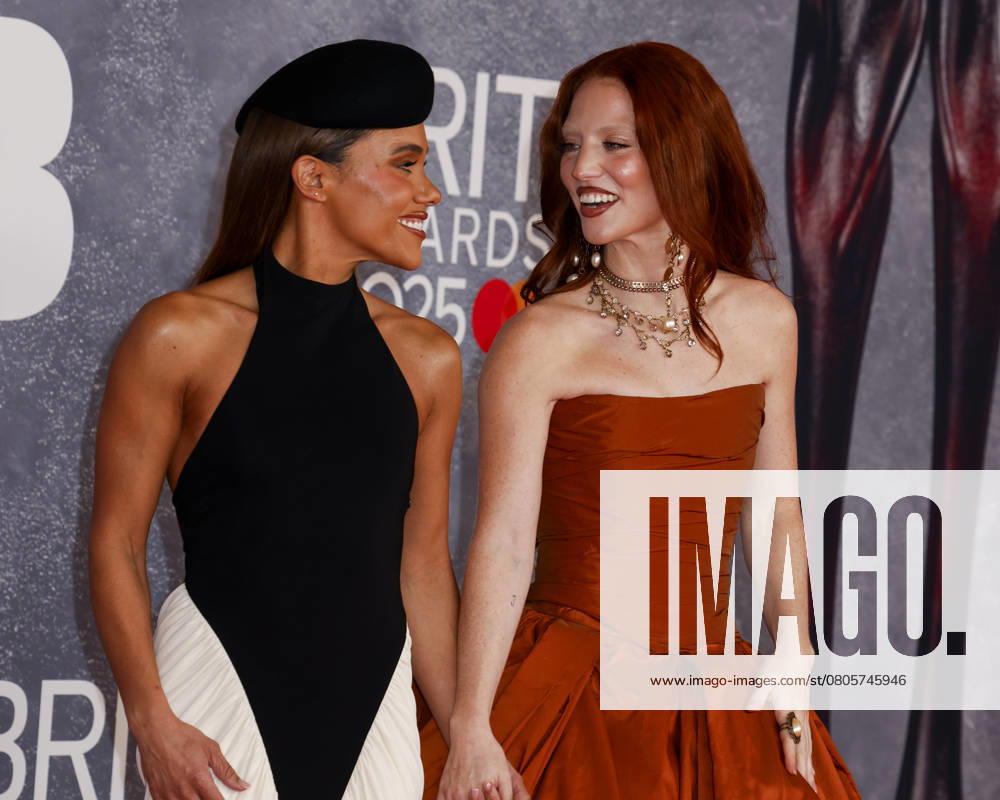 Alex Scott and Jess Glynne attend The BRIT Awards 2025 at The O2 in Greenwich, London, United Kingdom. London United Kingdom - ZUMAs197 20250301_aaa_s197_489