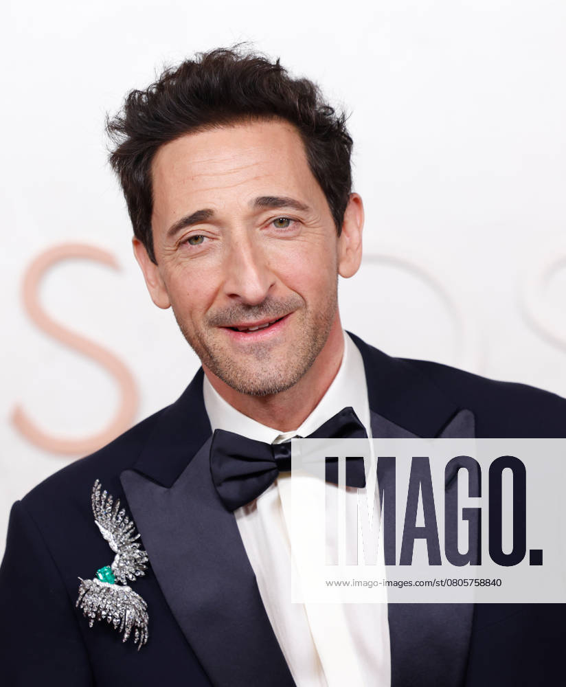 Adrien Brody arrives on the red carpet for the 97th Academy Awards in the Hollywood section of Los Angeles on Sunday, March 2, 2025. LAP20250302900 JOHNxANGELILLO