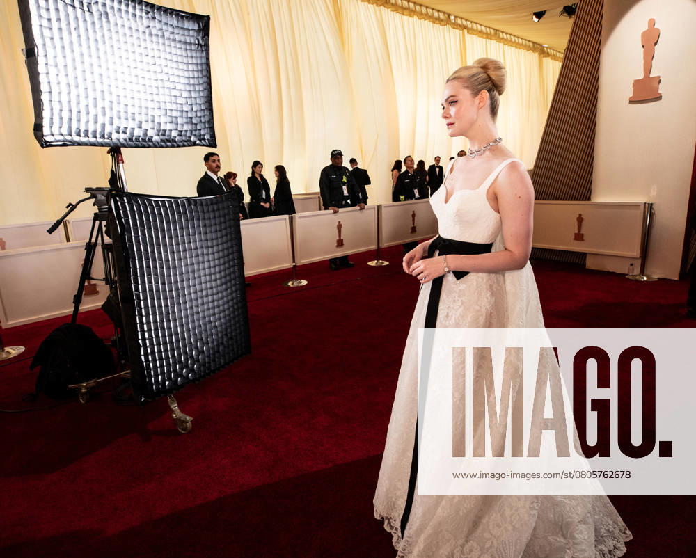 97th Oscars, Academy Awards Elle Fanning arrives on the red carpet of the 97th OscarsÂ® at the DolbyÂ® Theatre at Ovation Hollywood on Sunday, March 2, 2025., Credit:Avalon.red Avalon