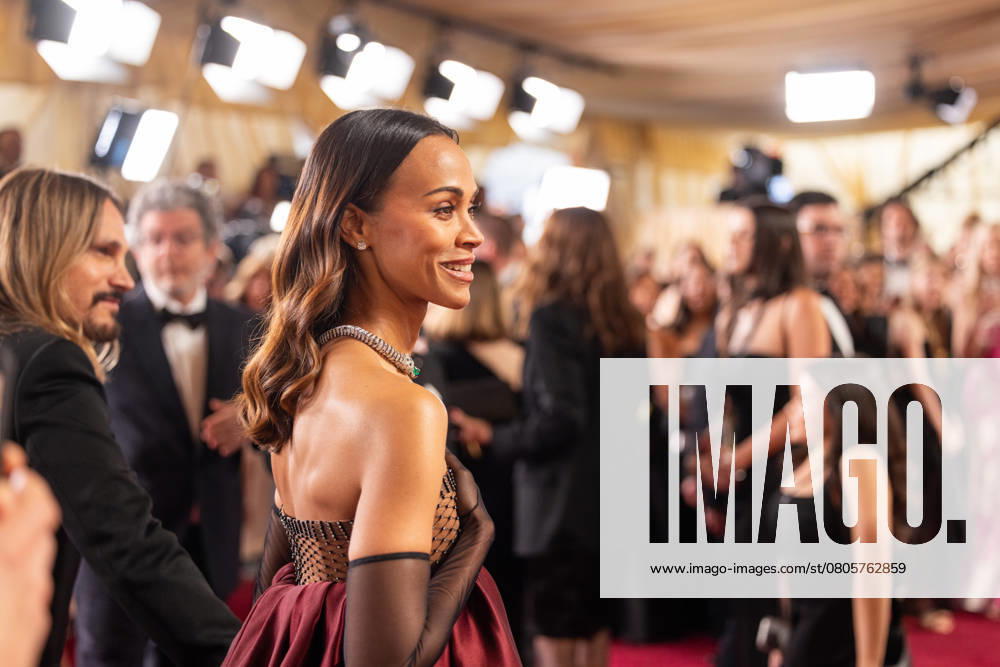 97th Oscars, Academy Awards Zoe Saldana arrives on the red carpet of the 97th Oscars® at the Dolby® Theatre at Ovation Hollywood on Sunday, March 2, 2025., Credit:Avalon.red Avalon
