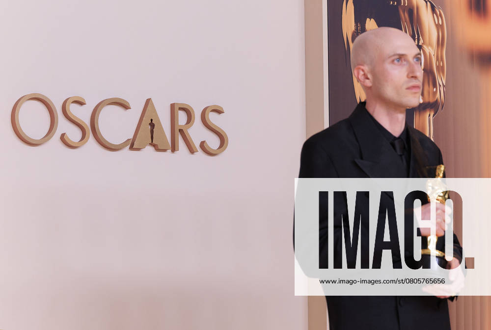 Daniel Blumberg, winner of the Best Original Score for Ã¢â‚¬oeThe BrutalistÃ¢â‚¬Â, poses in the press room of the 97th Annual Academy Awards on Sunday March 2, 2025 at the Dolby Theater in Hollywood, California. BURT HARRIS BNS PI Hollywood USA - ZUMAp124 20250302_zaa_p124_420