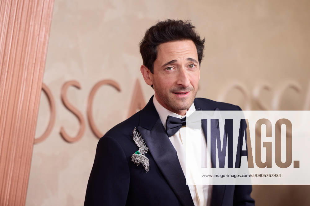 97th Oscars, Academy Awards Adrien Brody arrives on the red carpet of the 97th Oscars® at the Dolby® Theatre at Ovation Hollywood on Sunday, March 2, 2025., Credit:Avalon.red Avalon