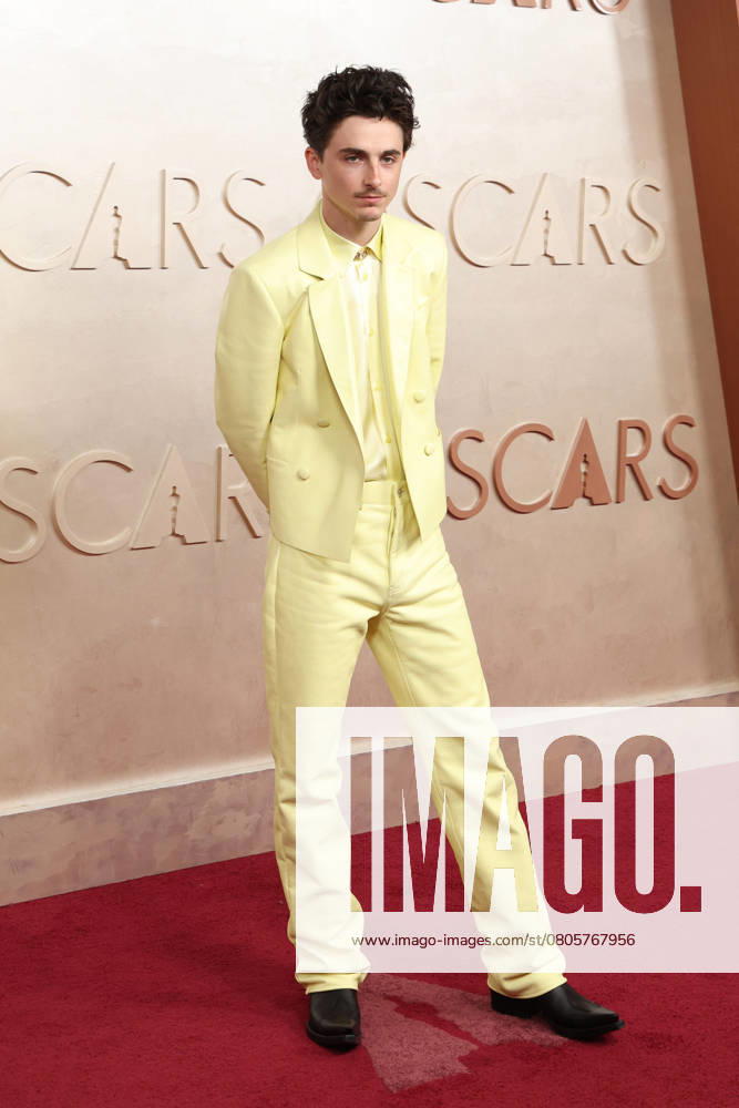 97th Annual Academy Awards 97th Annual Academy Awards at the Dolby Theater on March 2, 2025 in Los Angeles, CA Featuring: Timothee Chalamet Where: Los Angeles, California, United States When: 02 Mar 2025 Credit: Nicky Nelson WENN Los Angeles California United States