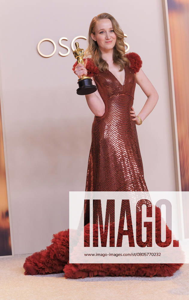 Victoria Warmerdam, winner of the Best Live Action Short Film award for Ã¢â‚¬oeIÃ¢â‚¬â ¢m Not a RobotÃ¢â‚¬Â, poses in the press room of the 97th Annual Academy Awards on Sunday March 2, 2025 at the Dolby Theater in Hollywood, California. BURT HARRIS BNS PI Hollywood USA - ZUMAp124 20250302_zaa_p124_508