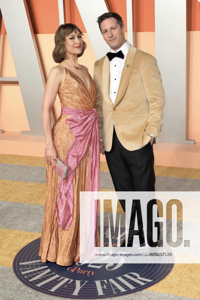 Joanna Newsom with husband Andy Samberg at the Vanity Fair Oscar Party 2025 on the occasion of the 97th Academy Awards at the Wallis Annenberg Center for the Performing Arts Beverly Hills, 02 03 2025 Foto:xJ.xFuturexImagex vanity_5679