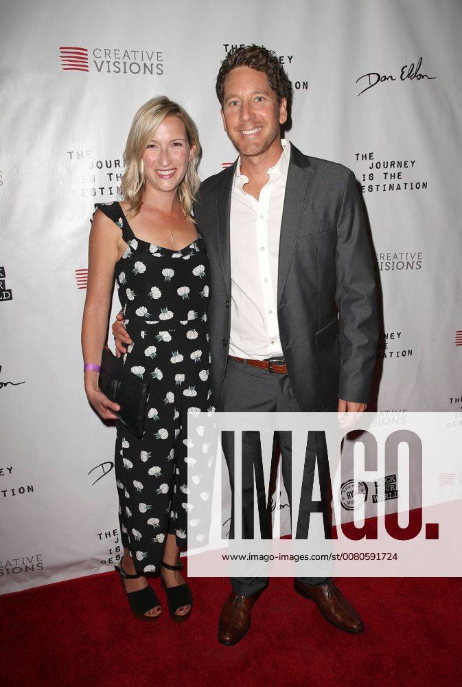 SANTA MONICA CA OCTOBER 24 Lauren Borgogna Joey Borgogna at Premiere Of The Journey Is The Destination At The Laemmle Monica Film Center in Santa Monica California on October 24 2017